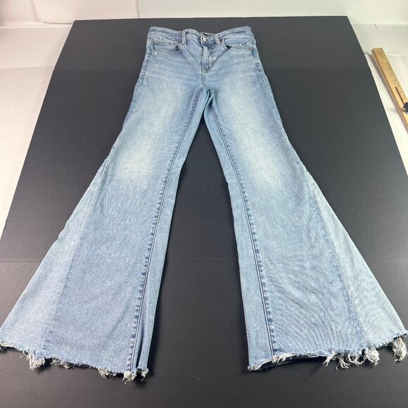 American Eagle Jeans Women's 27x29* Festival Flare Mid Rise Blue Denim Tag 4R - Picture 1 of 16